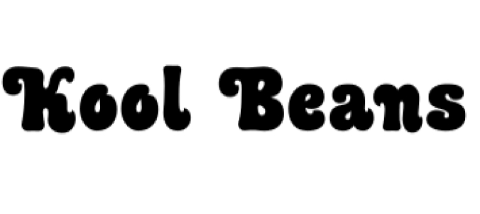Kool Beans Font Preview