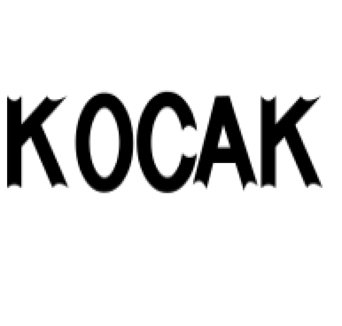 Kocak Font Preview