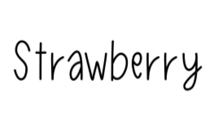 Strawberry Font Preview