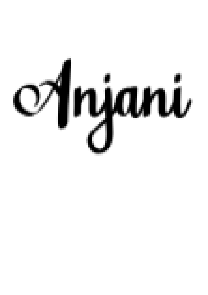 Anjani Font Preview