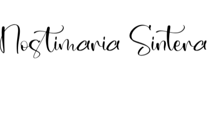 Nostimaria Sintera Font Preview