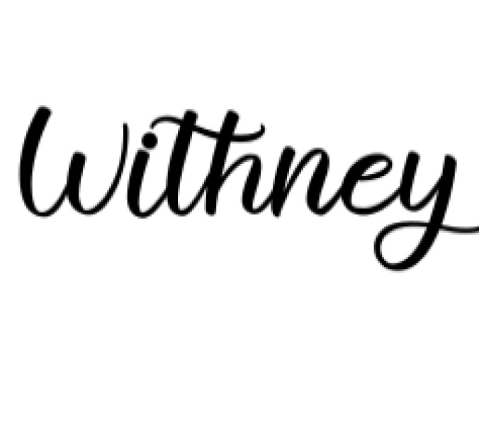Withney Font Preview