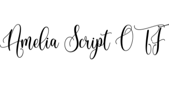 Amelia Script Font Preview