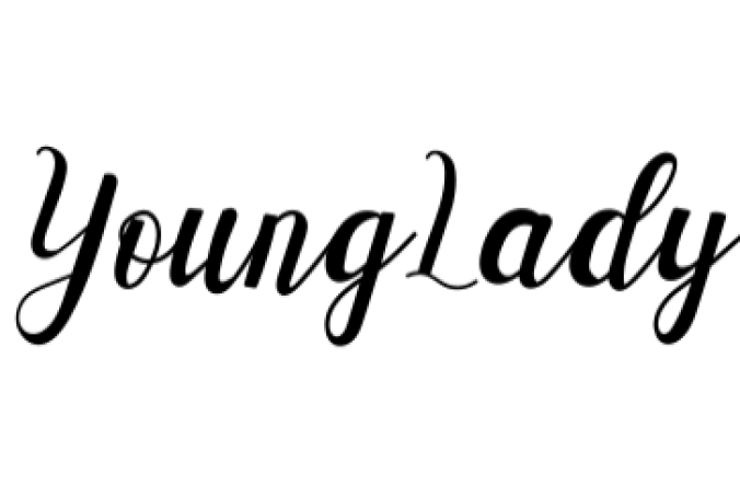 Young Lady Font Preview