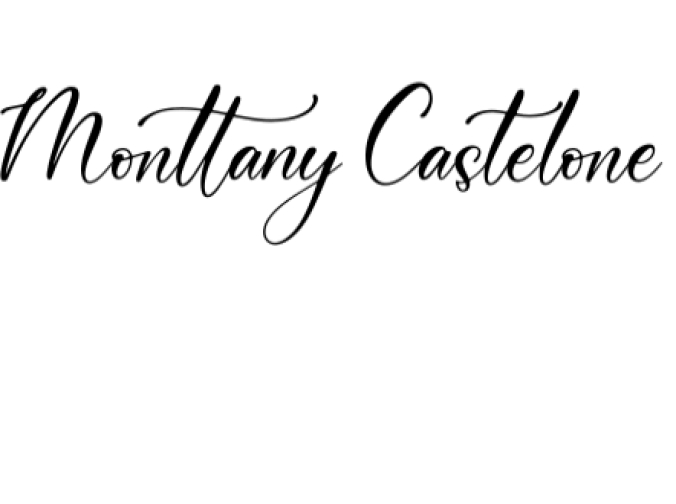 Monttany Castelone Font Preview
