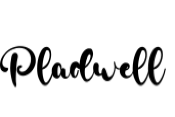 Pladwell Font Preview