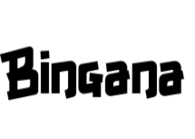 Bingana Font Preview