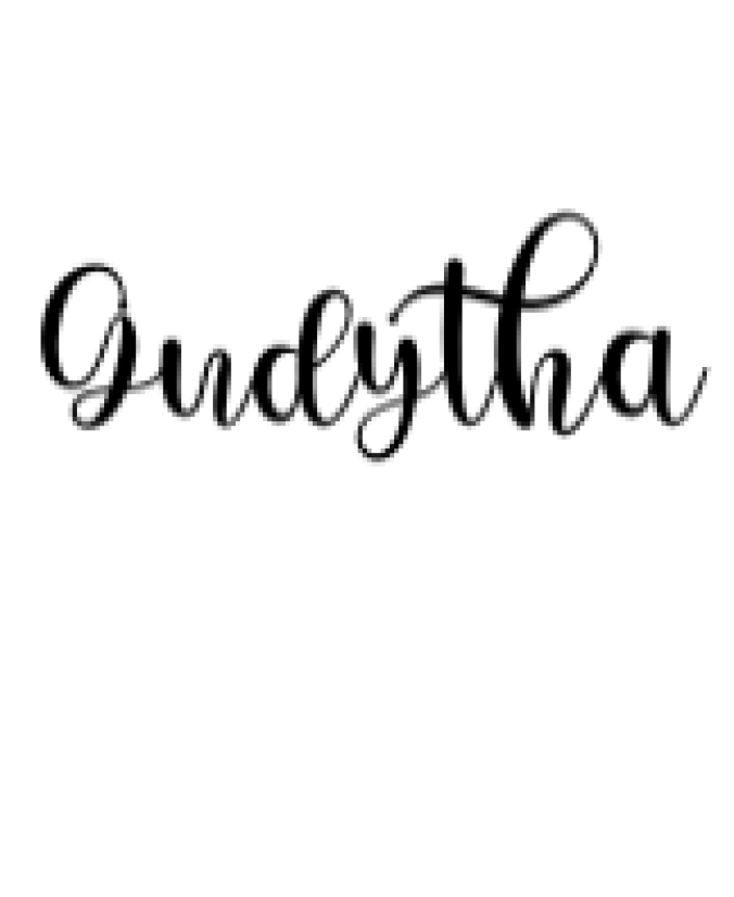 Gudytha Font Preview