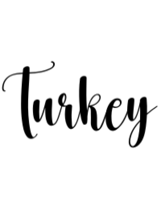 Turkey Font Preview