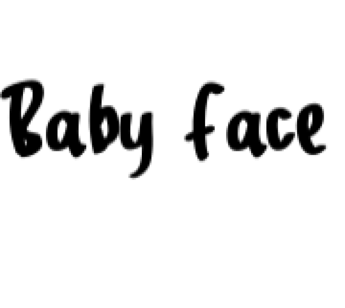 Babby Face Font Preview