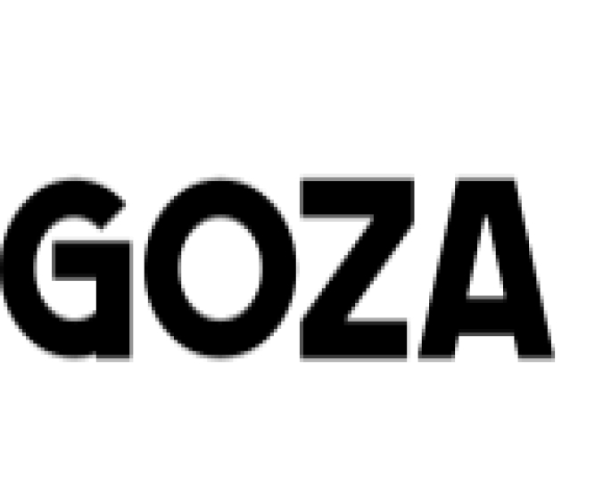 Goza Font Preview