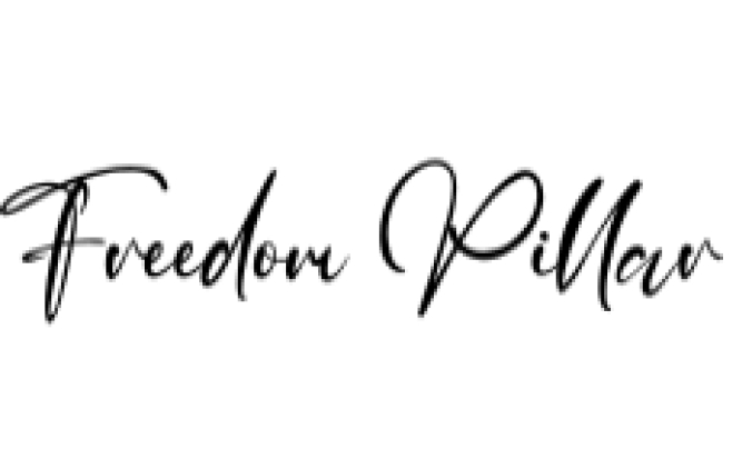 Freedom Pillar Font Preview