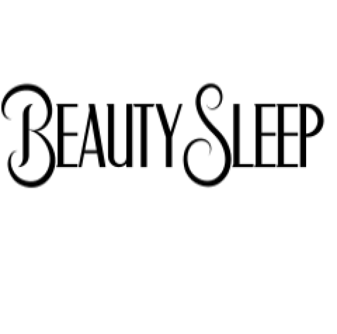 Beauty Sleep Font Preview