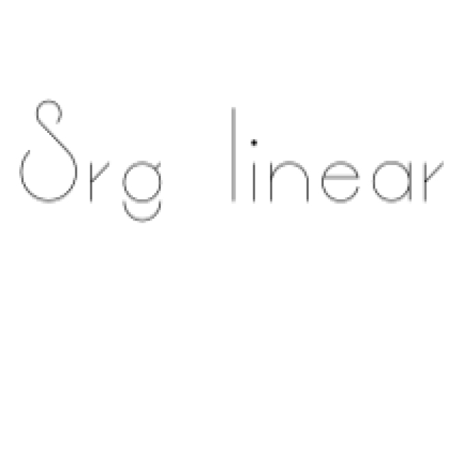 Srg Linear Font Preview