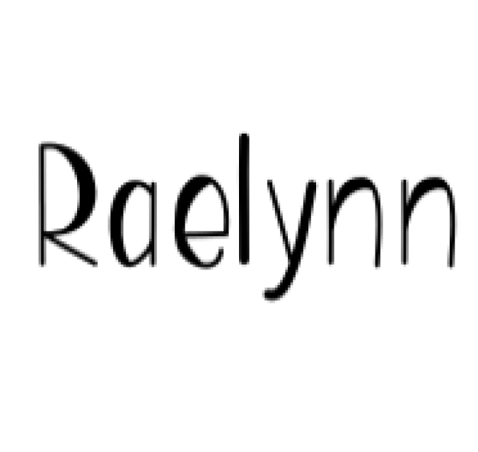 Raelynn Font Preview