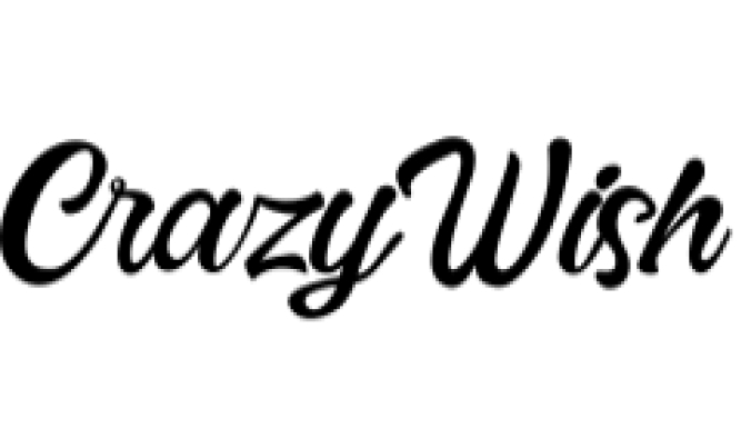 Crazy Wish Font Preview