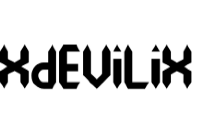 Xdevilix Font Preview