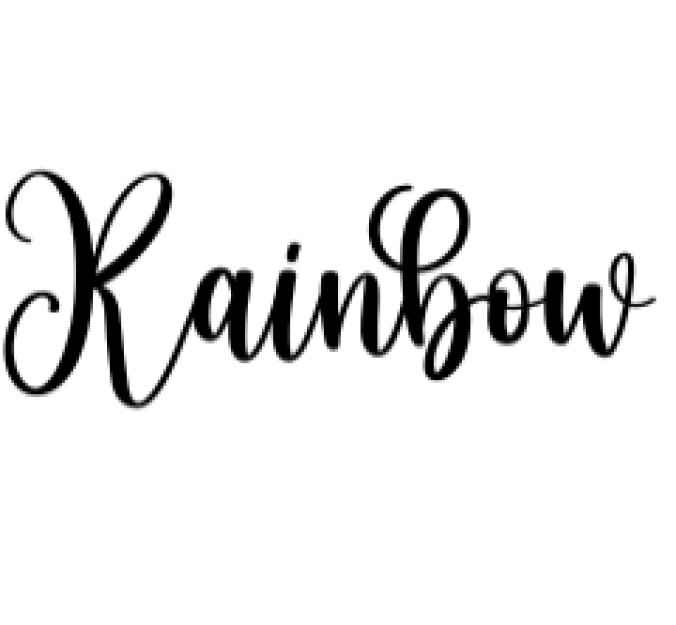 Rainbow Font Preview