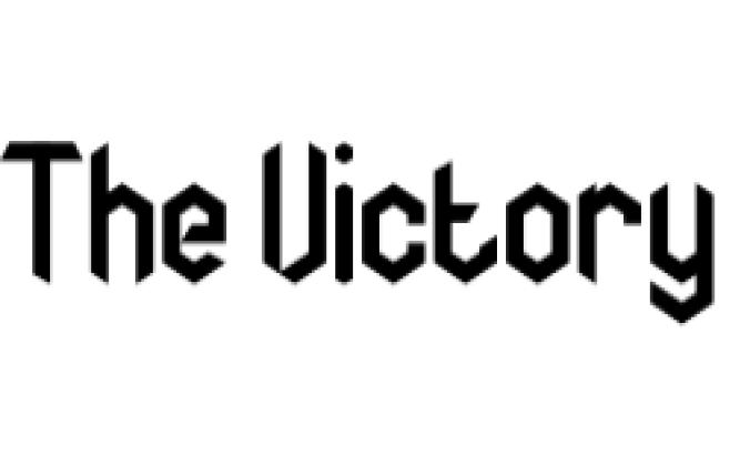 The Victory Font Preview