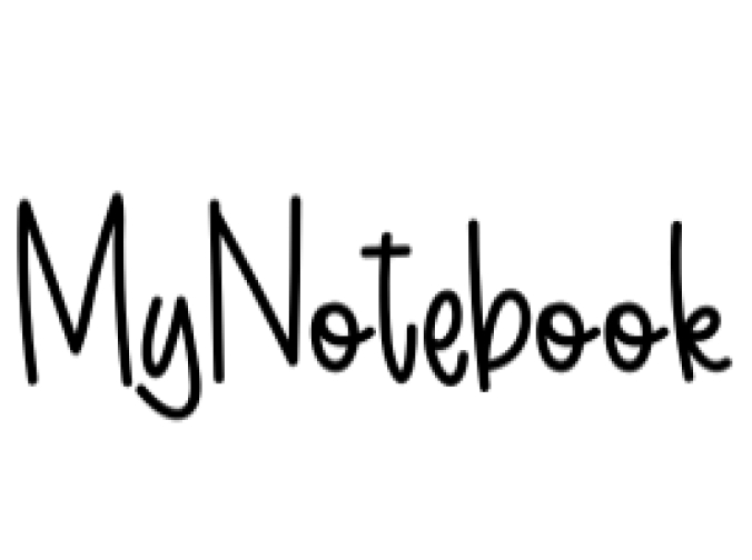 My Notebook Font Preview