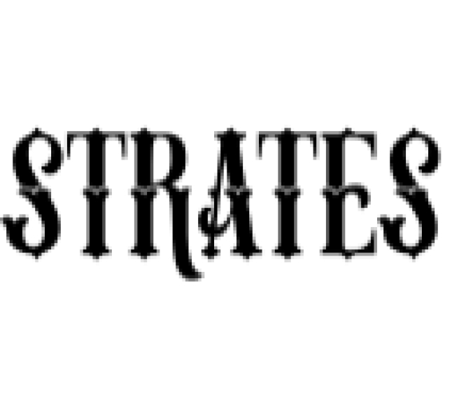 Strates Font Preview