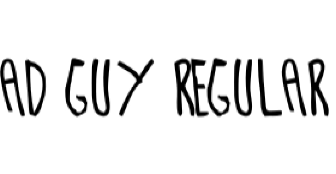 Bad Guy Font Preview