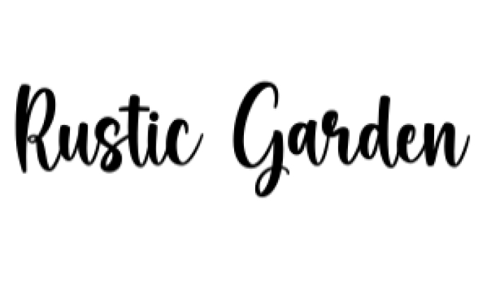 Rustic Garden Font Preview