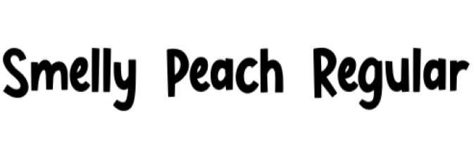 Smelly Peach Font Preview