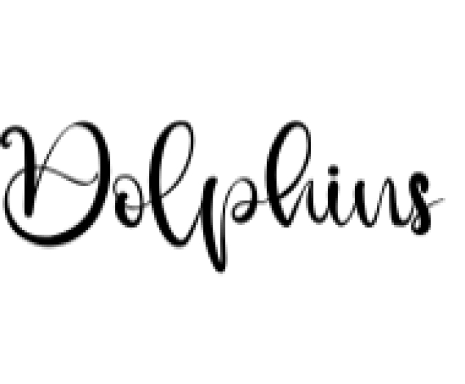 Dolphins Font Preview