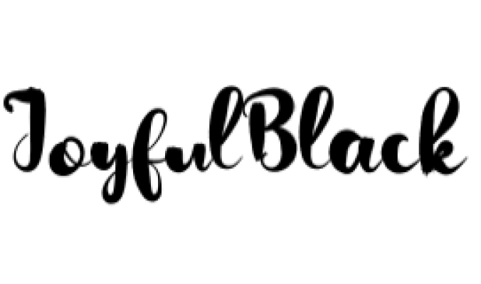 Joyful Black Font Preview