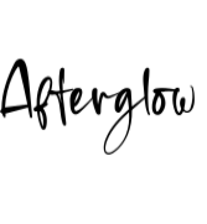Afterglow Font Preview