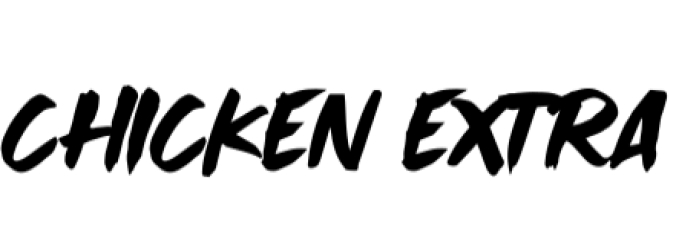 Chicken Extra Font Preview