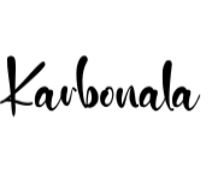 Karbonala Font Preview