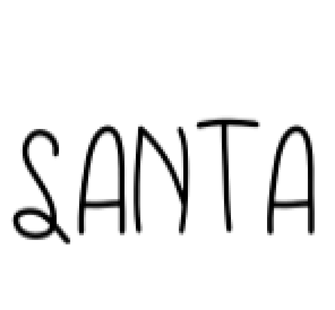 Santa Font Preview