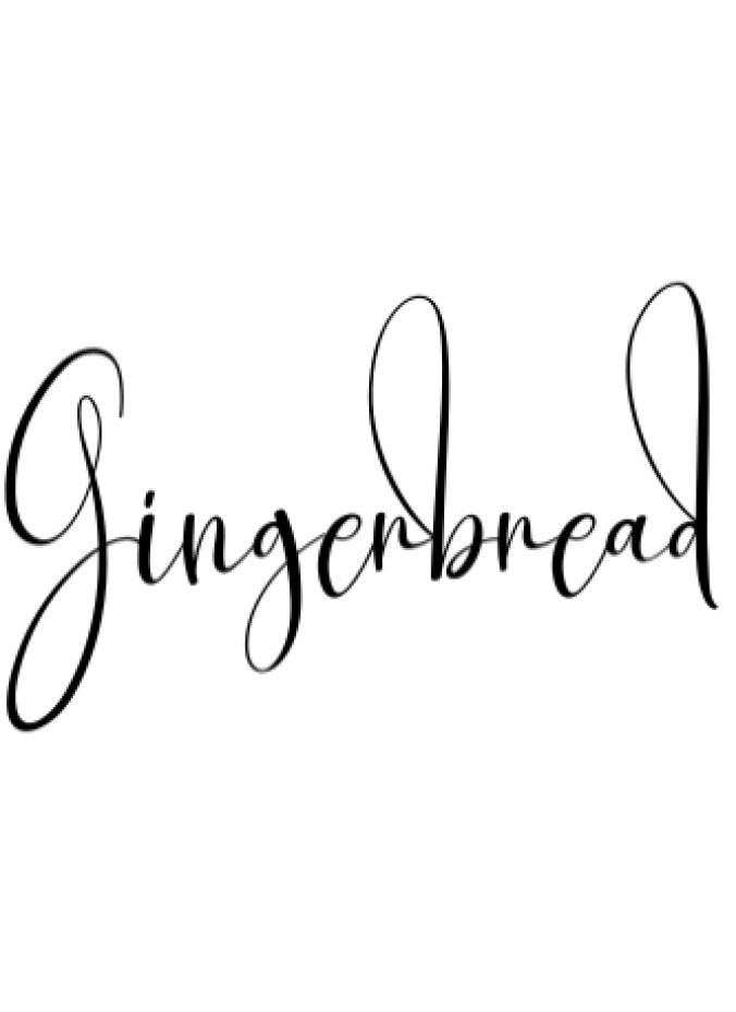 Gingerbread Font Preview