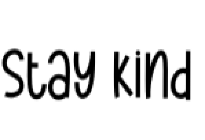 Stay Kind Font Preview