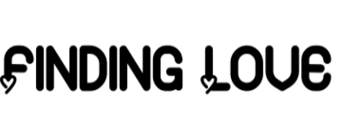 Finding Love Font Preview