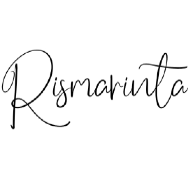 Rismarinta Signature Font Preview