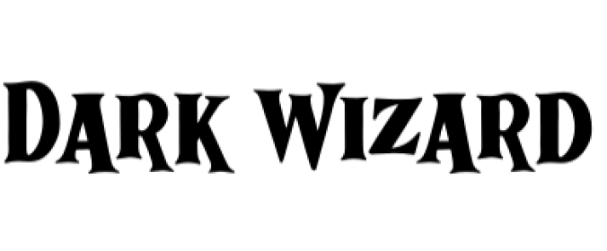 Dark Wizard Font Preview