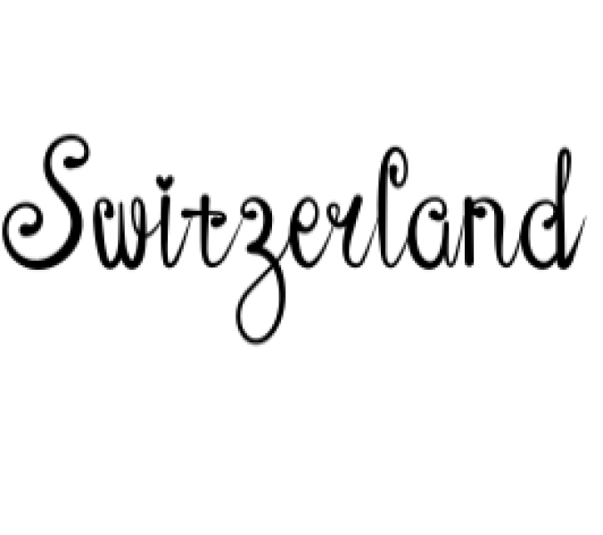 Switzerland Font Preview