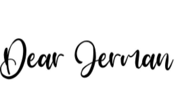 Dear Jerman Font Preview