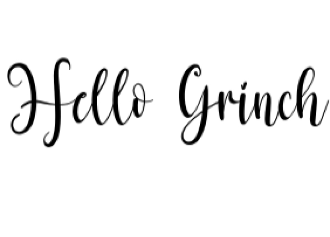 Hello Grinch Font Preview