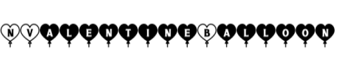 Valentine Balloon Font Preview