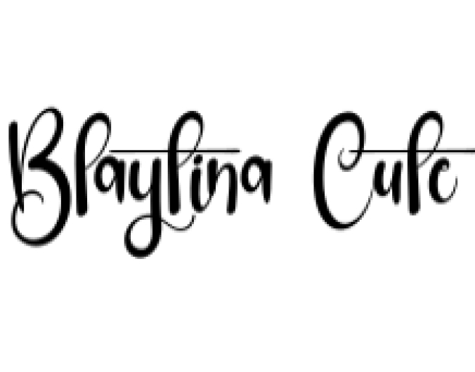 Blaytina Cute Font Preview