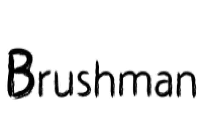 Brushman Font Preview