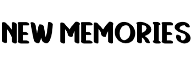 New Memories Font Preview