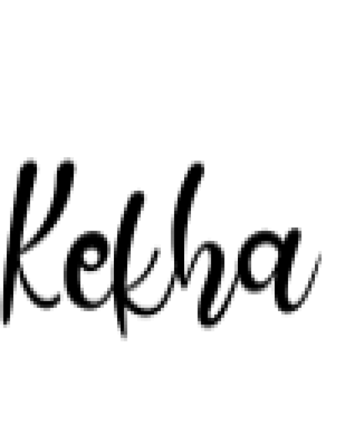 Kekha Font Preview