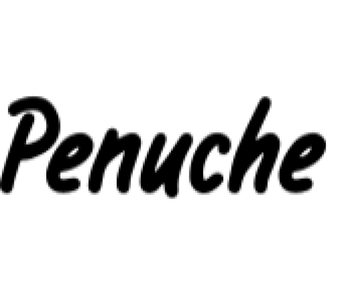 Penuche Font Preview