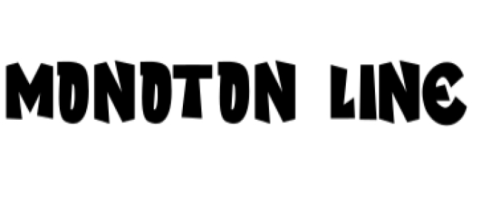 Monoton Line Font Preview