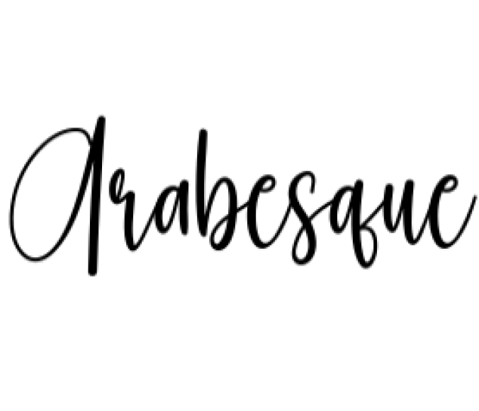 Arabesque Font Preview